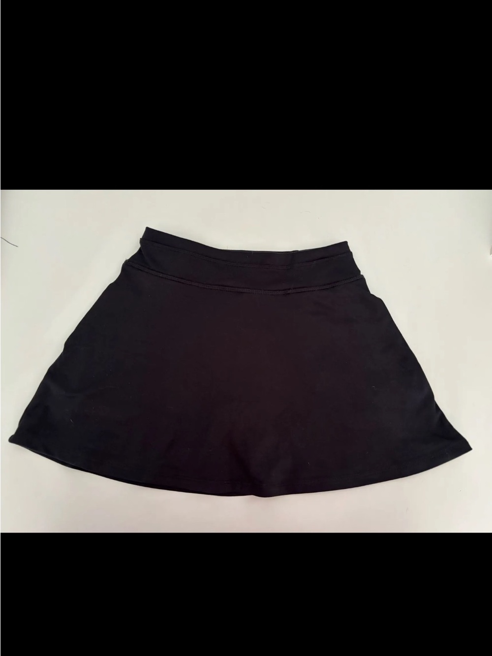 Everyday Black Mini Skirt with Subtle A-Line